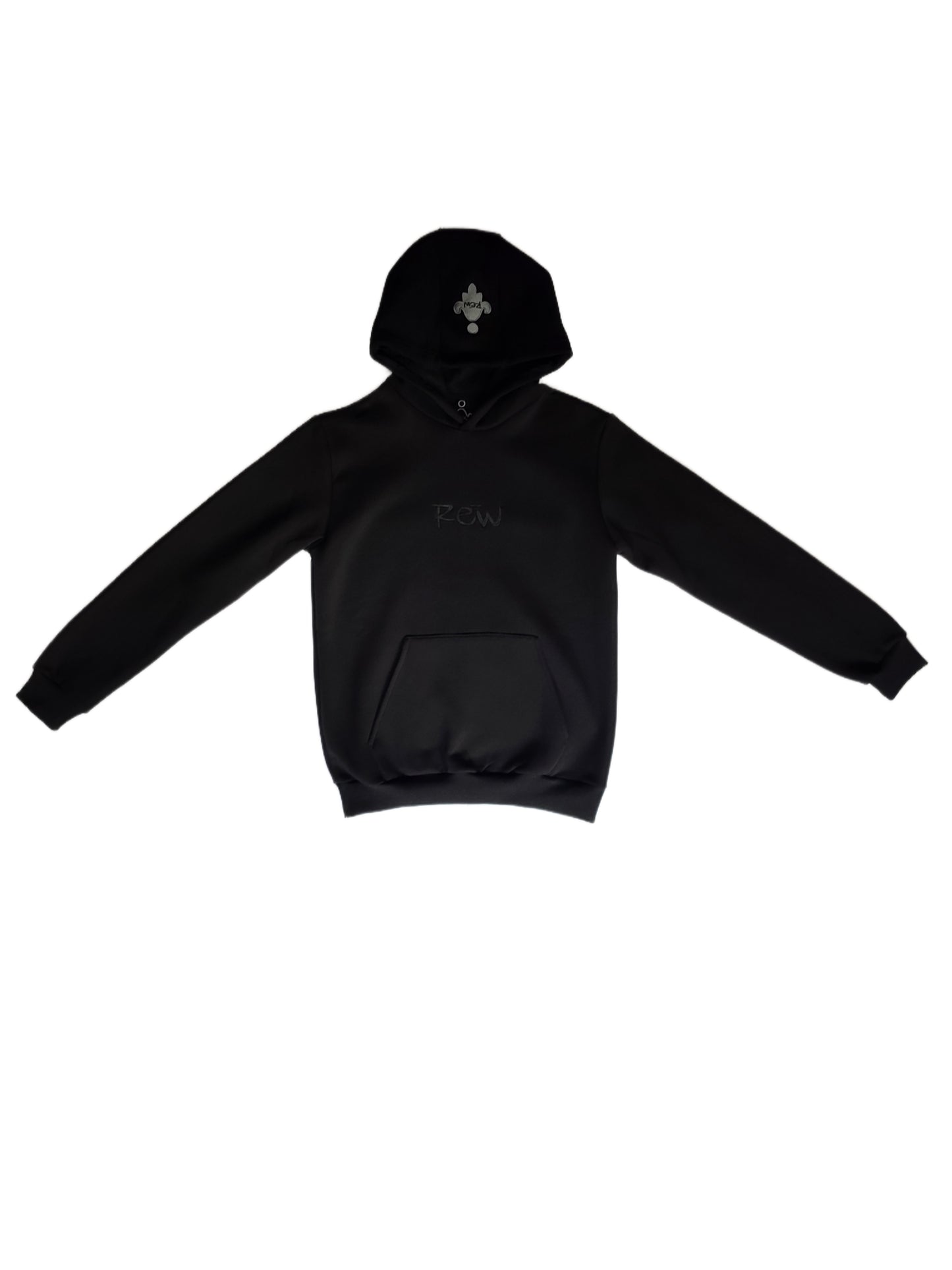 Total black heavyweight usagi hoodie