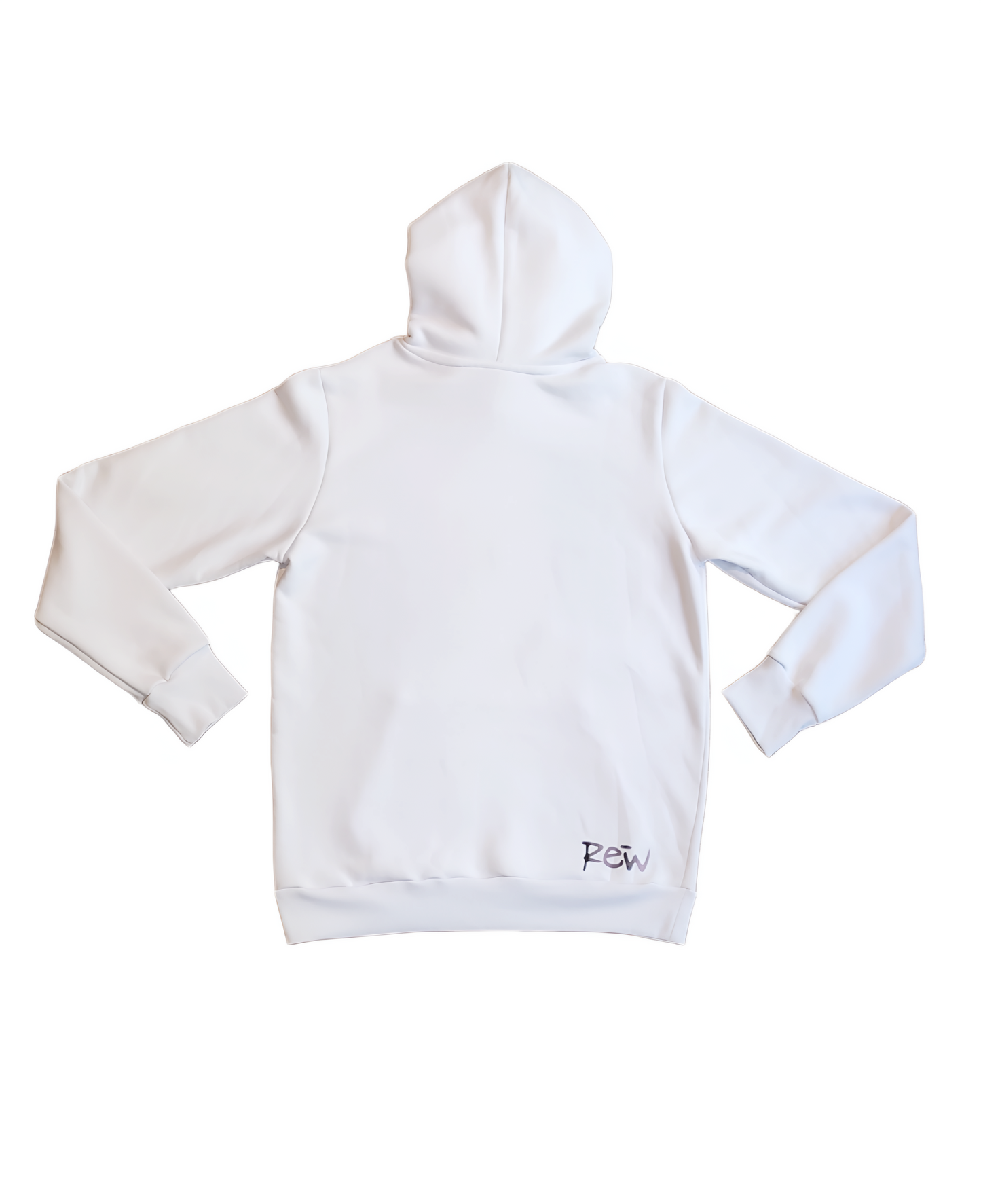 Oversized White hoodie gradient