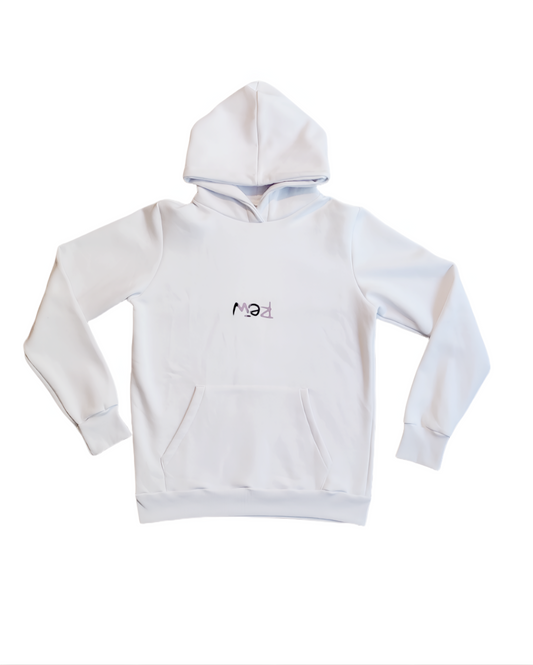Oversized White hoodie gradient