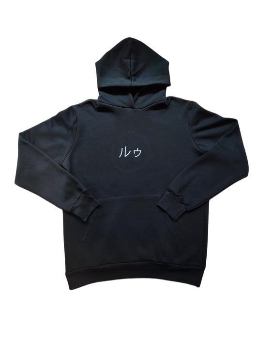 Rew ルゥ embroidered oversized hoodie