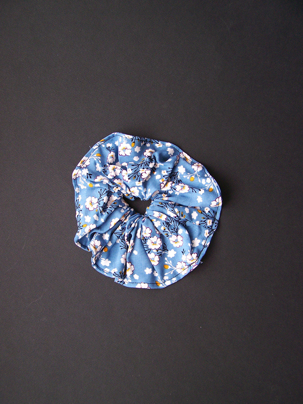 Floral blue Scrunchie