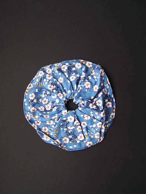 Floral blue Scrunchie